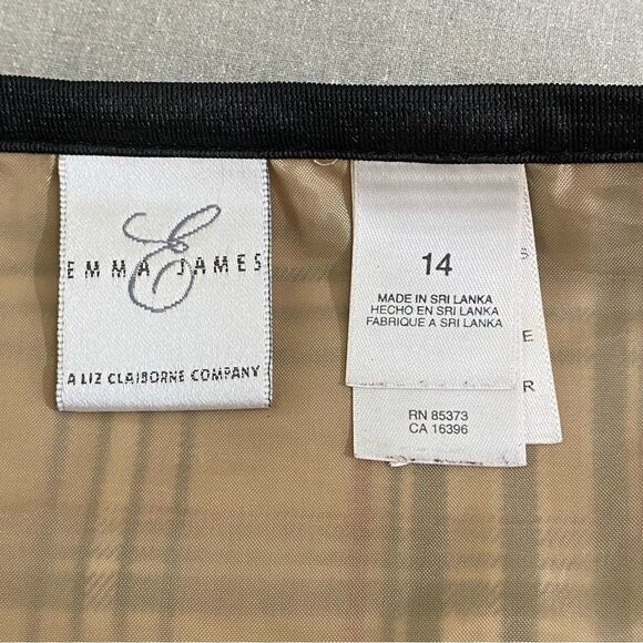 EMMA JAMES - BURBERRY LIKE PRINT - SIZE 14 - WRAP SKIRT - FULLY LINED B4 - Picture 10 of 10